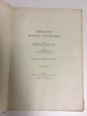 English Rustic Pictures Walker & Pinwell, India Proofs 1882
